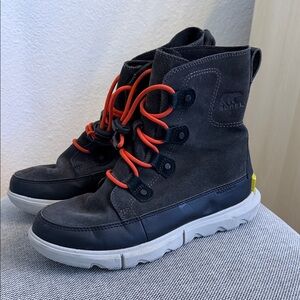 Kids Sorel Charcoal Boots